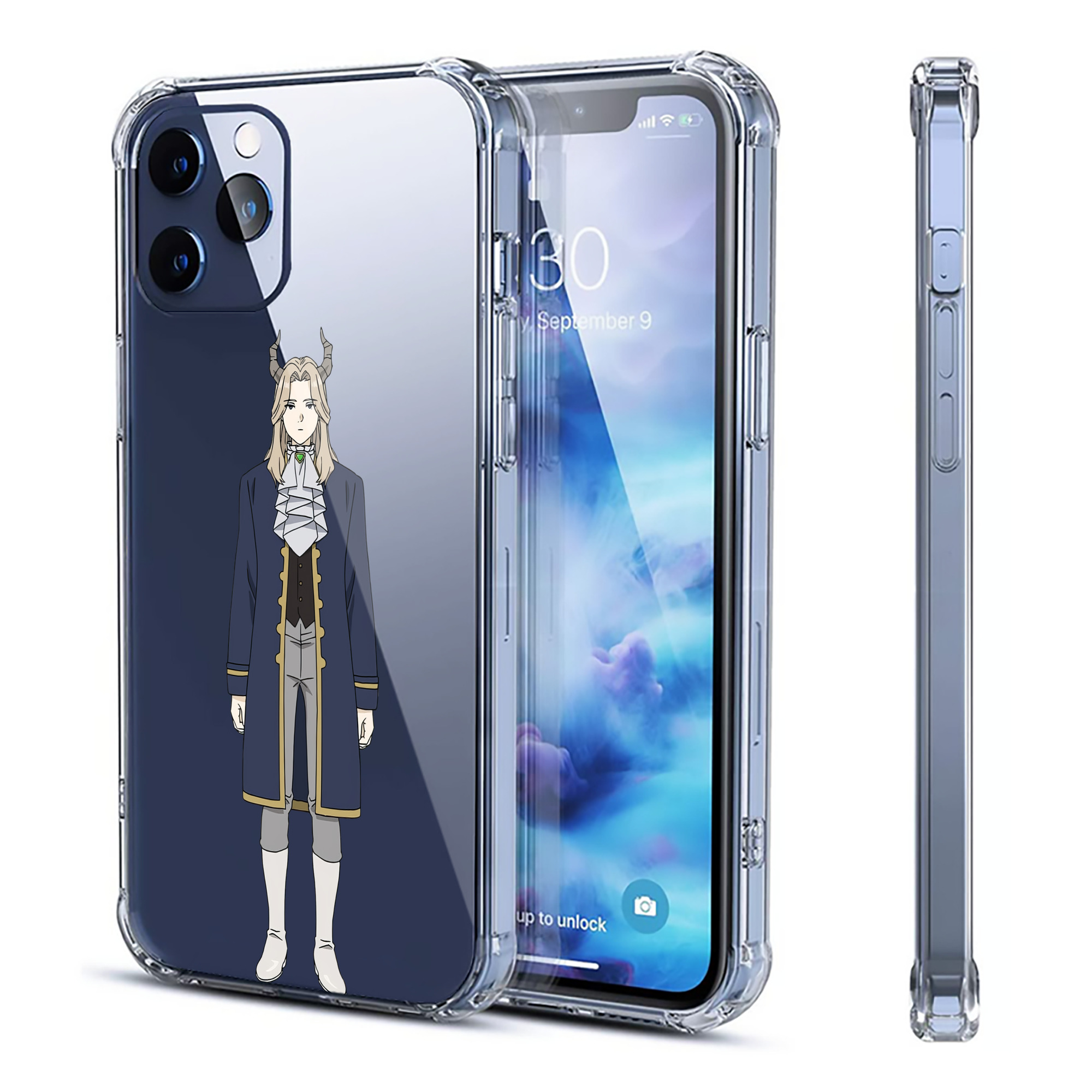 （画像用） 葬送のフリーレン Frieren 【iPhone 12シリーズ対応】透明スマホケース（クリアソフトケース）